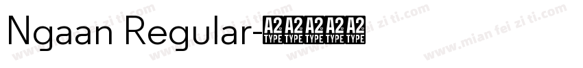 Ngaan Regular字体转换